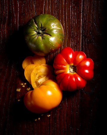 Heirlooms 3 Slice, food photography by Rich Begany