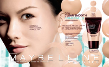 Maybelline CS Minerals, tearsheets, photography by Rich Begany
