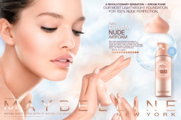 Maybelline Dream Air foam, tearsheets, photography by Rich Begany