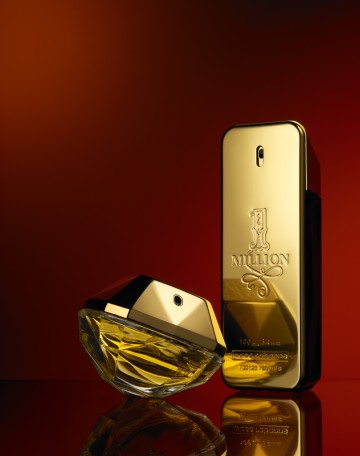 Paco Rabanne 1Million, fragrance & skincare products photography by Rich Begany