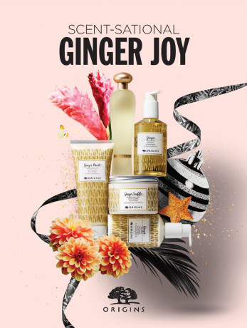 Origins Holiday 2017 Ginger Joy, still life photography by Rich Begany
